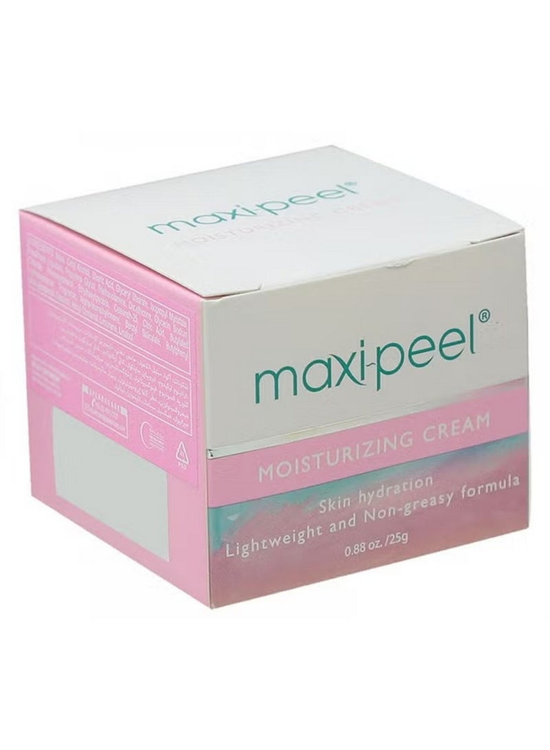 MAXI PEEL Moisturizing Cream Skin Hydration Lightweight & Non-Greasy Formula 25 G - Image 2
